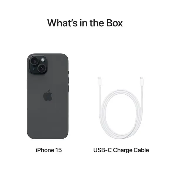Apple iPhone 15 (128 GB) - Black - Image 3